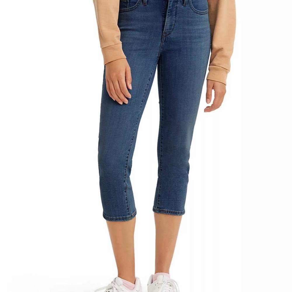 Levi's Blue Ankle Cropped Jeans